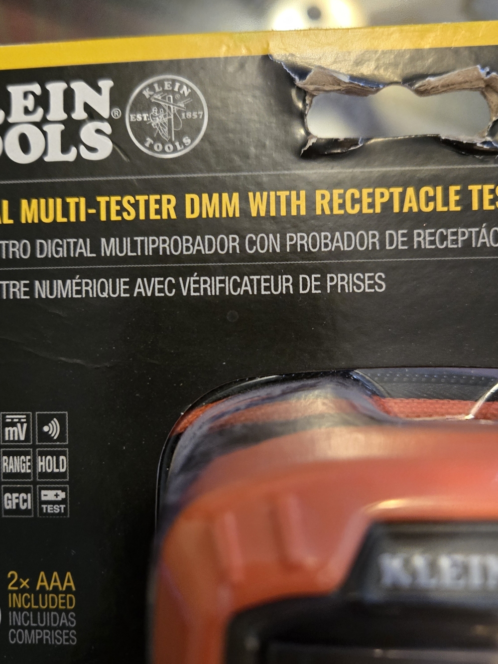 Klein Tools Men's Digital Multimeter - Orange/Black - Picture 5 of 5